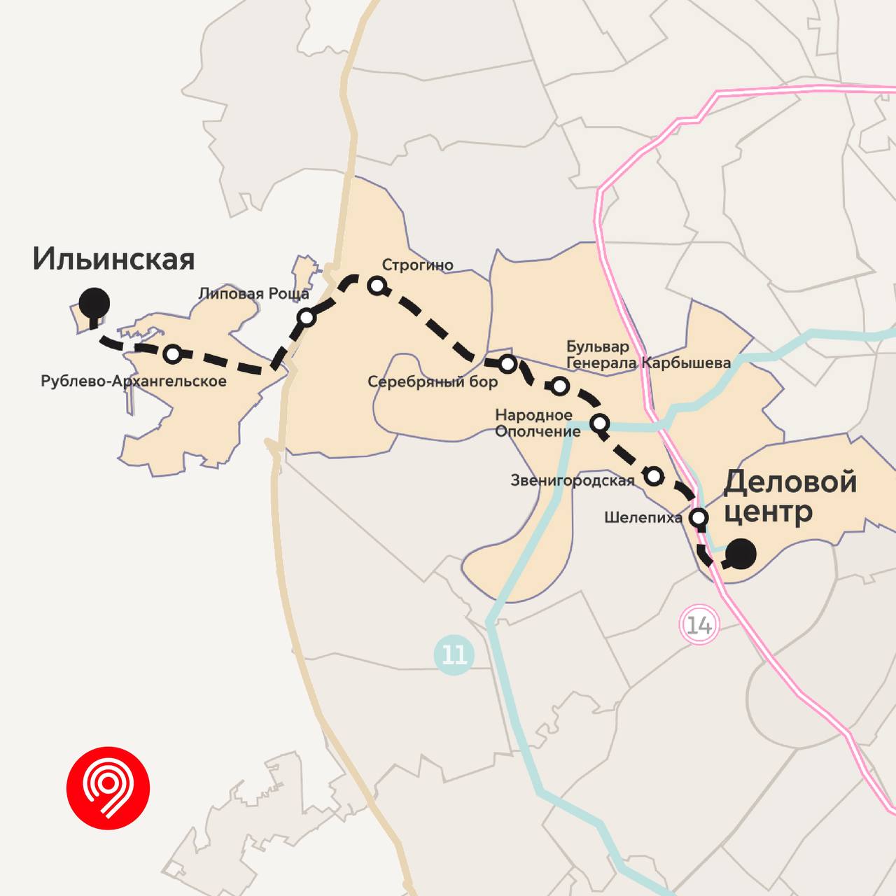 Рублёво-Архангельскую линию построят до 2030 года 